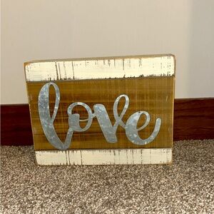 Love sign rustic farmhouse, wedding, decor